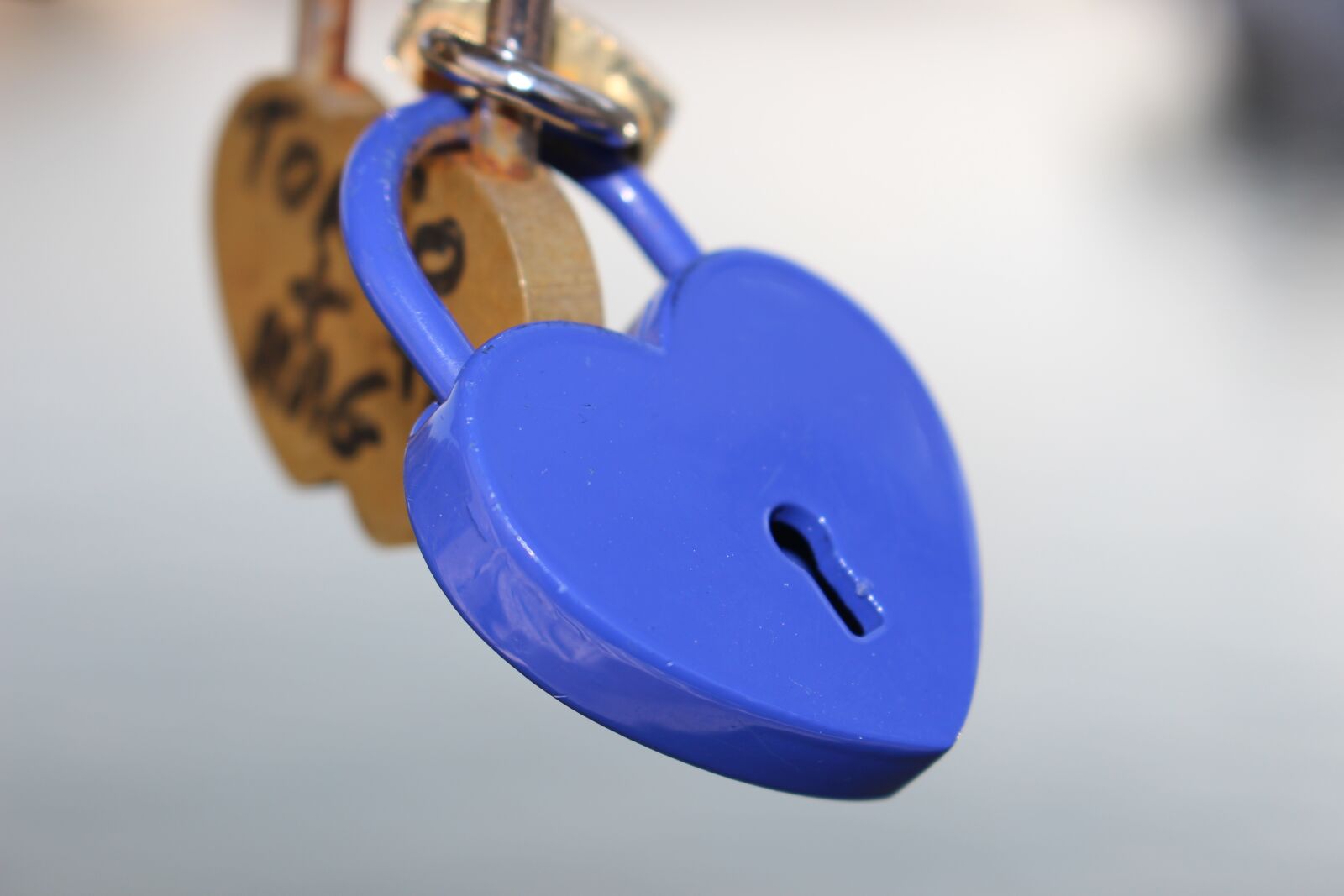 Canon EOS 700D (EOS Rebel T5i / EOS Kiss X7i) sample photo. Paris, padlock, blue photography