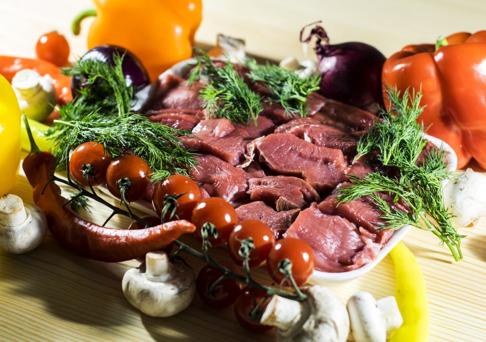 Nikon D5300 sample photo. Goat's flesh, forcemeat, meat photography