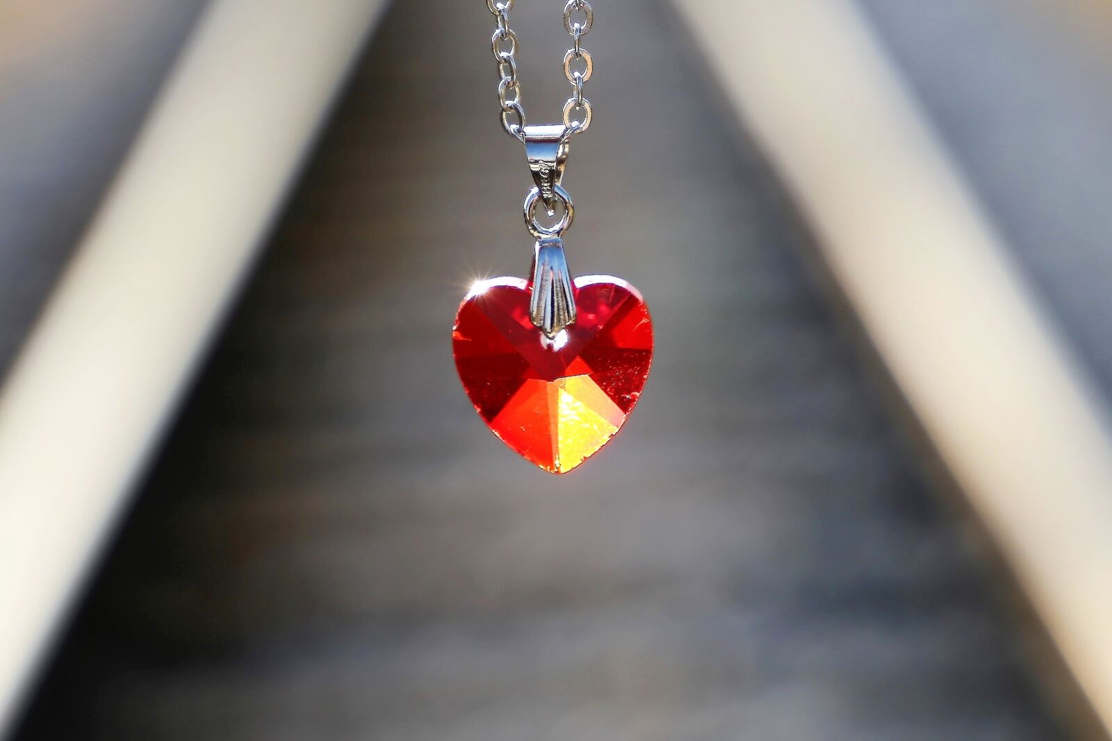 Canon EF 24-105mm F3.5-5.6 IS STM sample photo. Red heart medallion, love photography