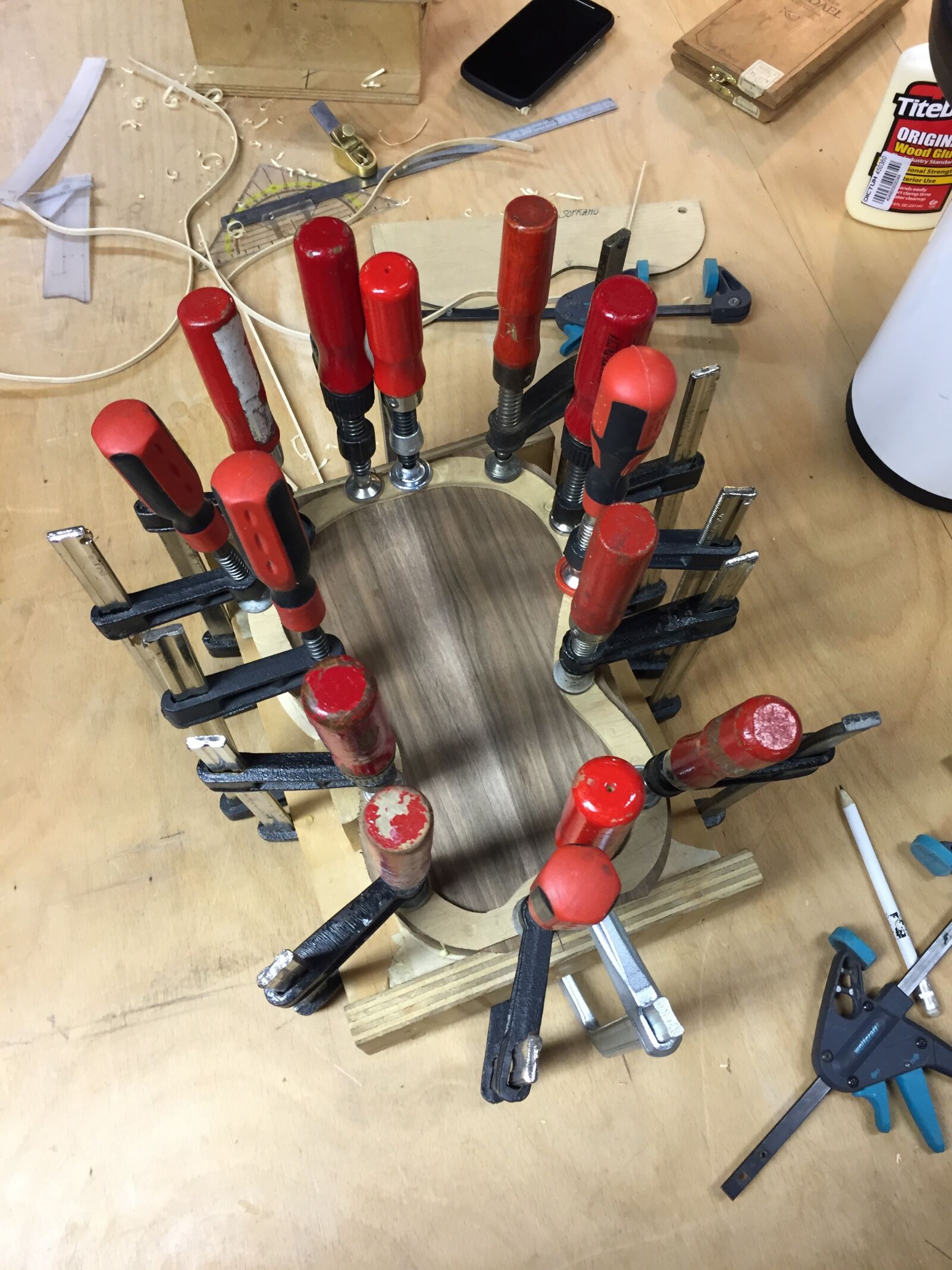 iPhone 6 back camera 4.15mm f/2.2 sample photo. Ukulele, woodworking, instrument photography