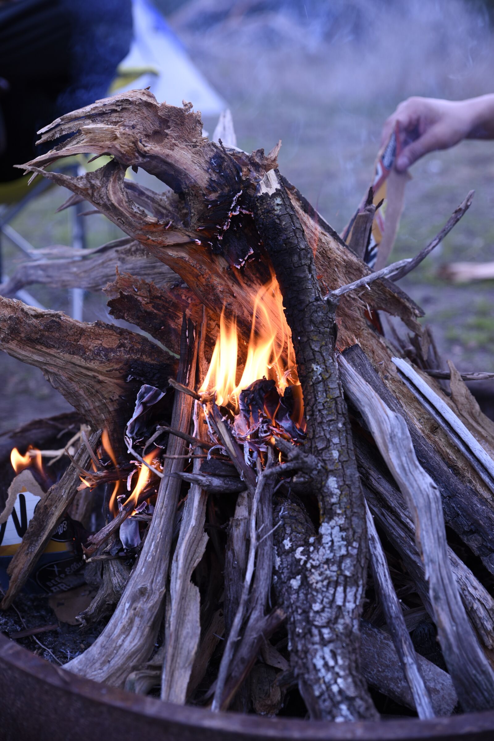 Nikon D750 sample photo. Fire, camping, campfire photography