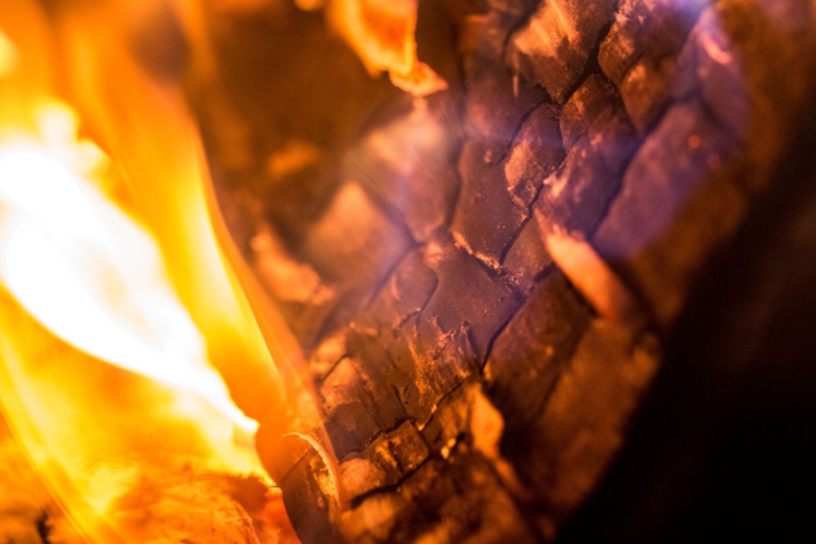 Canon EOS 70D sample photo. Fire, flame, wood photography