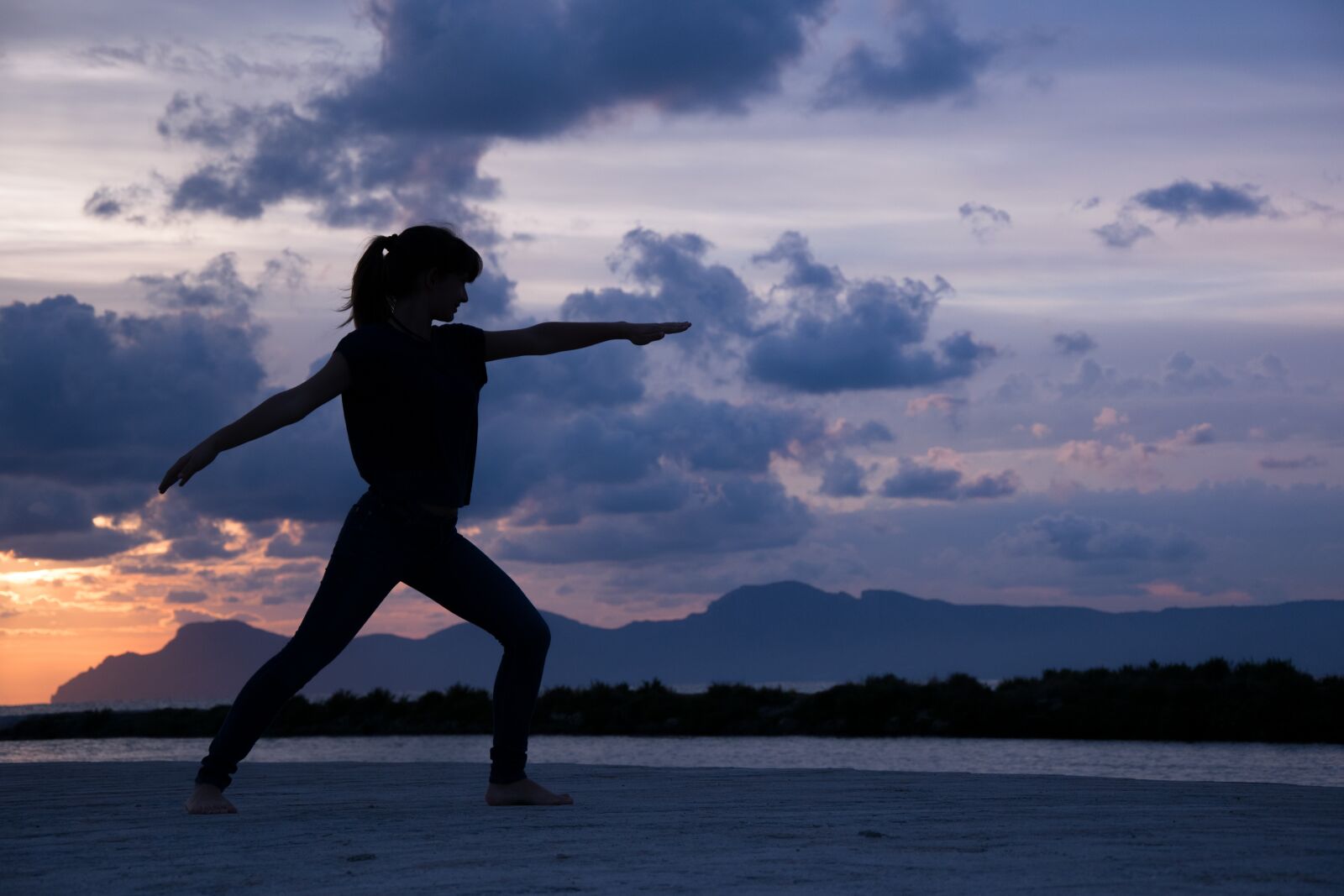 Nikon D3300 sample photo. Yoga, beach, girl photography