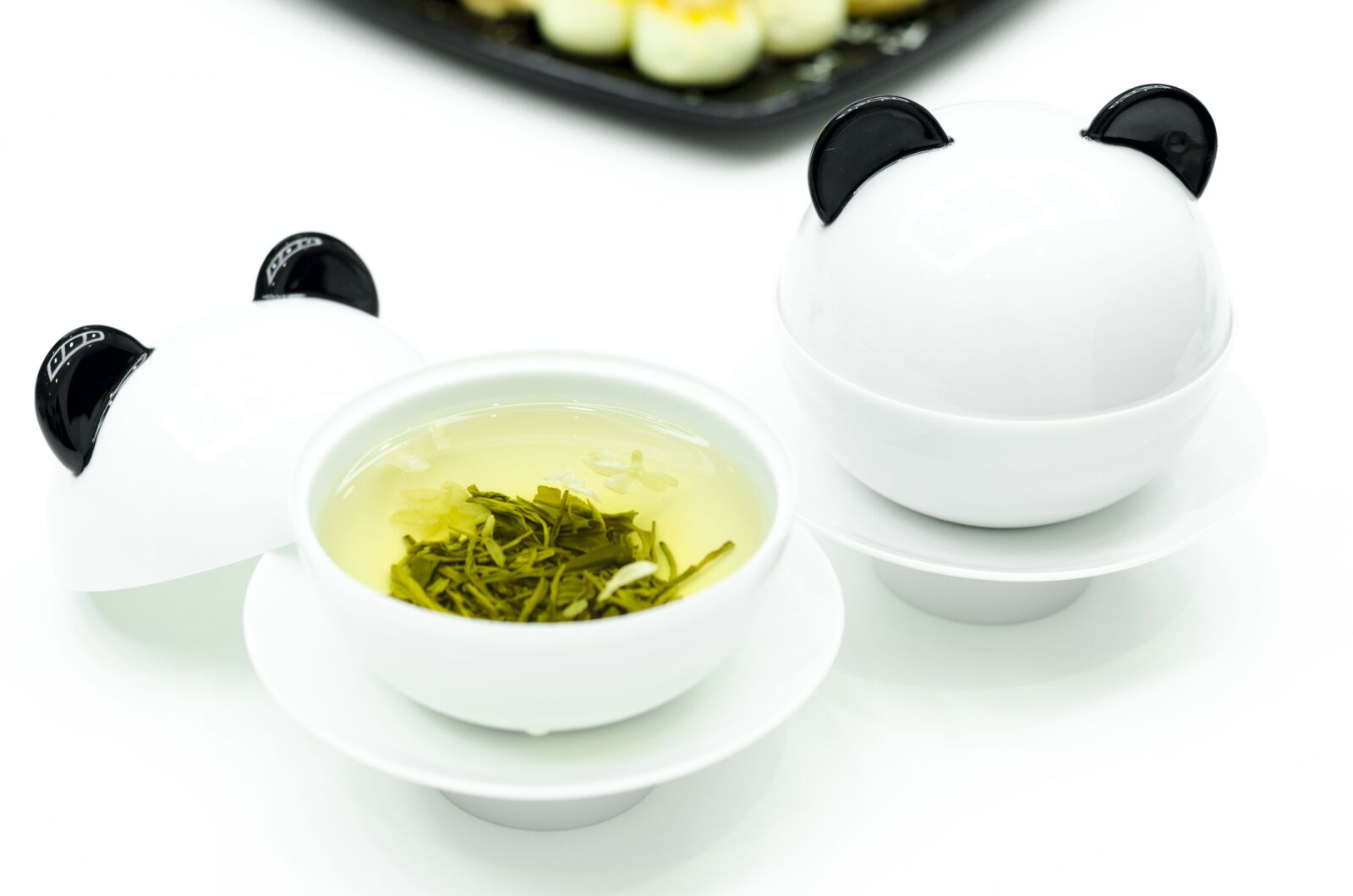 Nikon D7000 sample photo. Panda, tea, jasmine tea photography