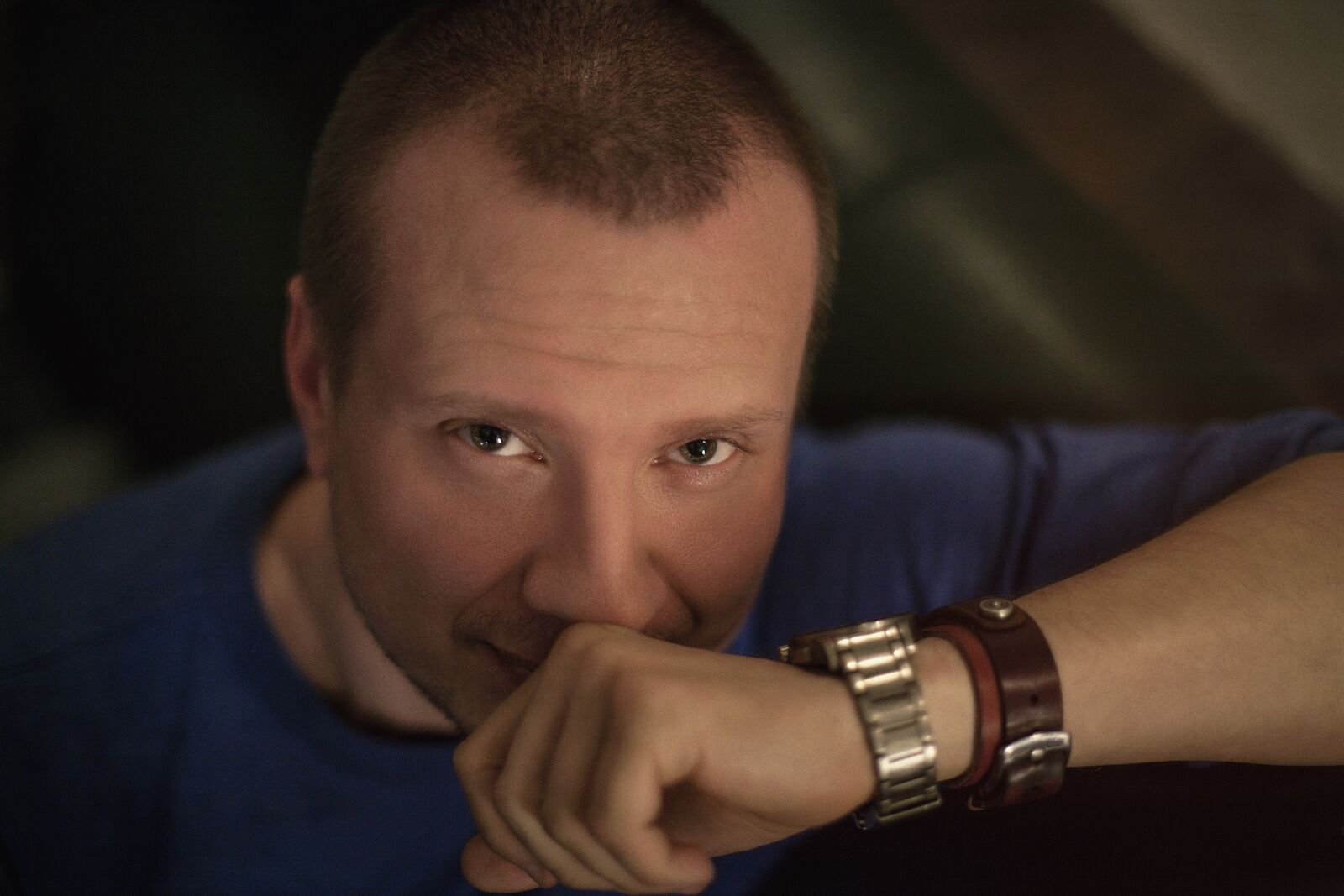 Canon EF 50mm F1.4 USM sample photo. Man, clock, photographer photography