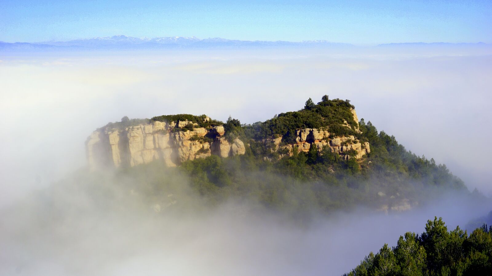 Sony E 16-50mm F3.5-5.6 PZ OSS sample photo. Fog, mountain, landscape photography