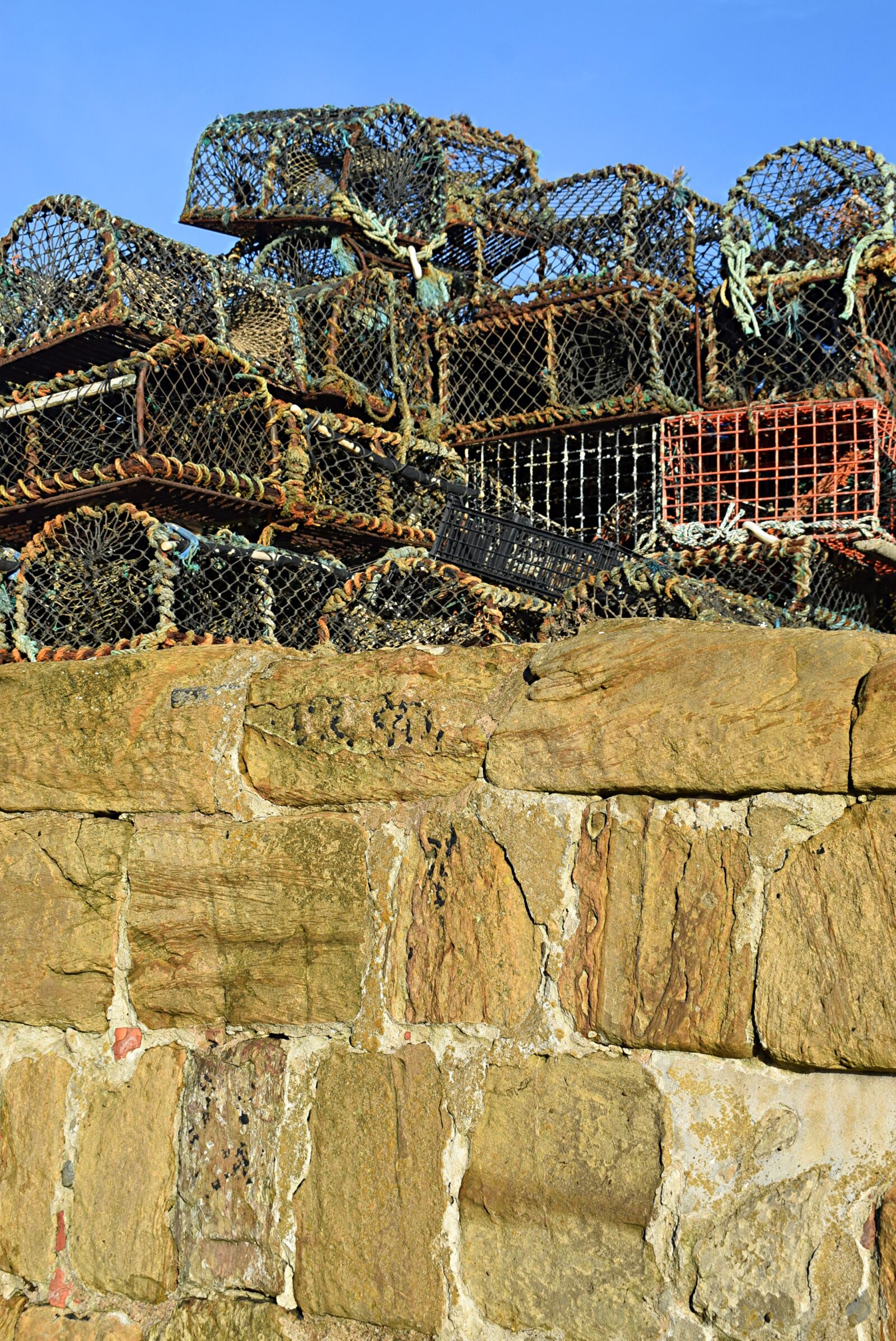 Nikon D3300 sample photo. Harbour, wall, creels photography