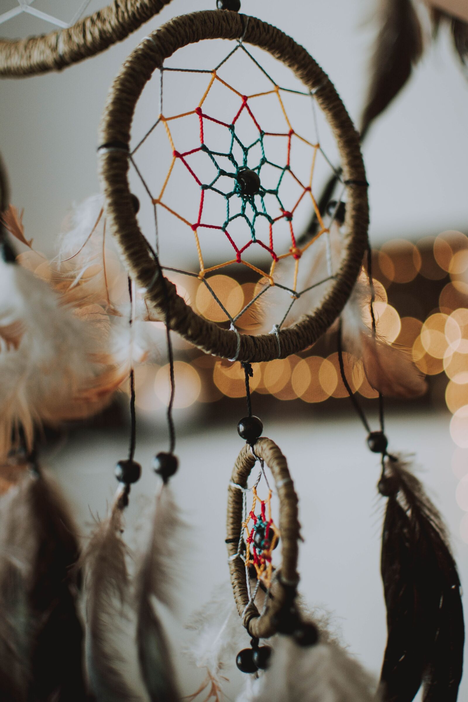Nikon D5200 sample photo. Dream catcher, feather, vintage photography