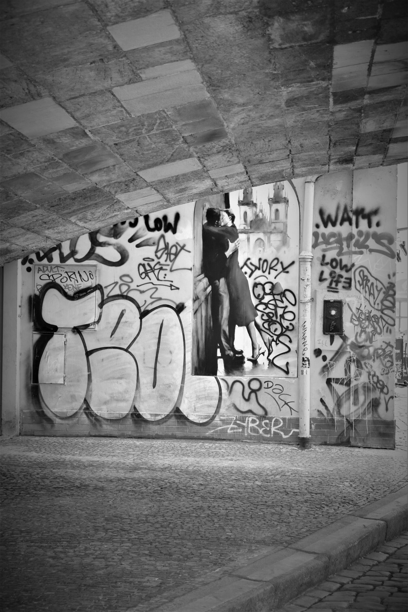 Nikon D5500 sample photo. Street art, street, gray photography