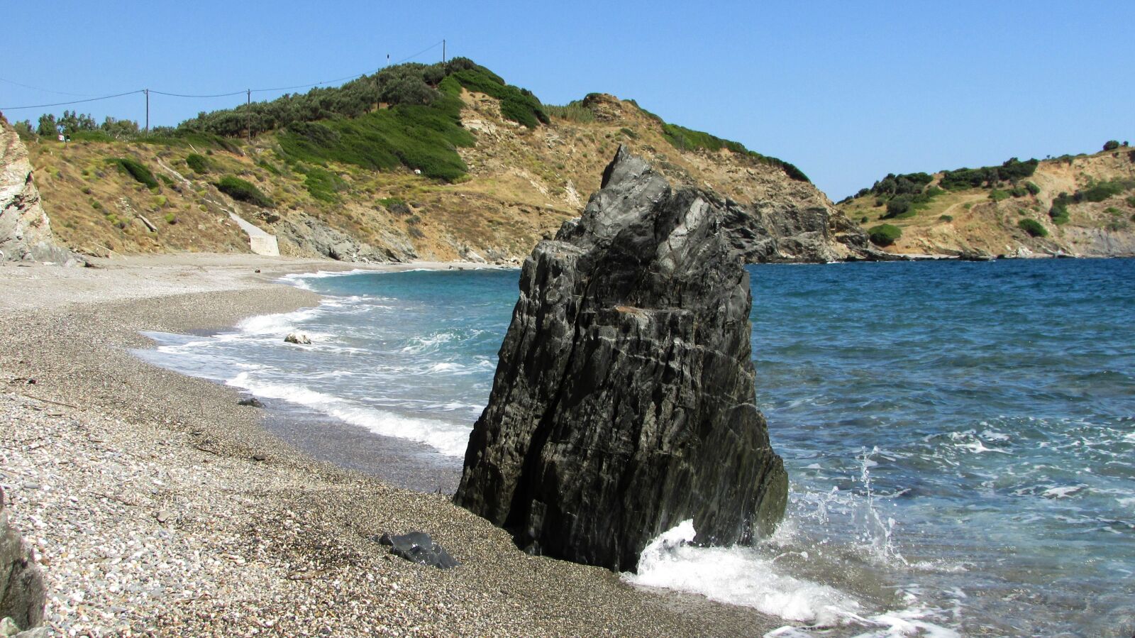 Canon PowerShot SX400 IS sample photo. Greece, skiathos, rock photography