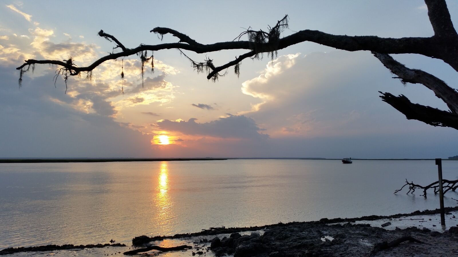 Samsung Galaxy S5 sample photo. Water, cumberland island, sunset photography