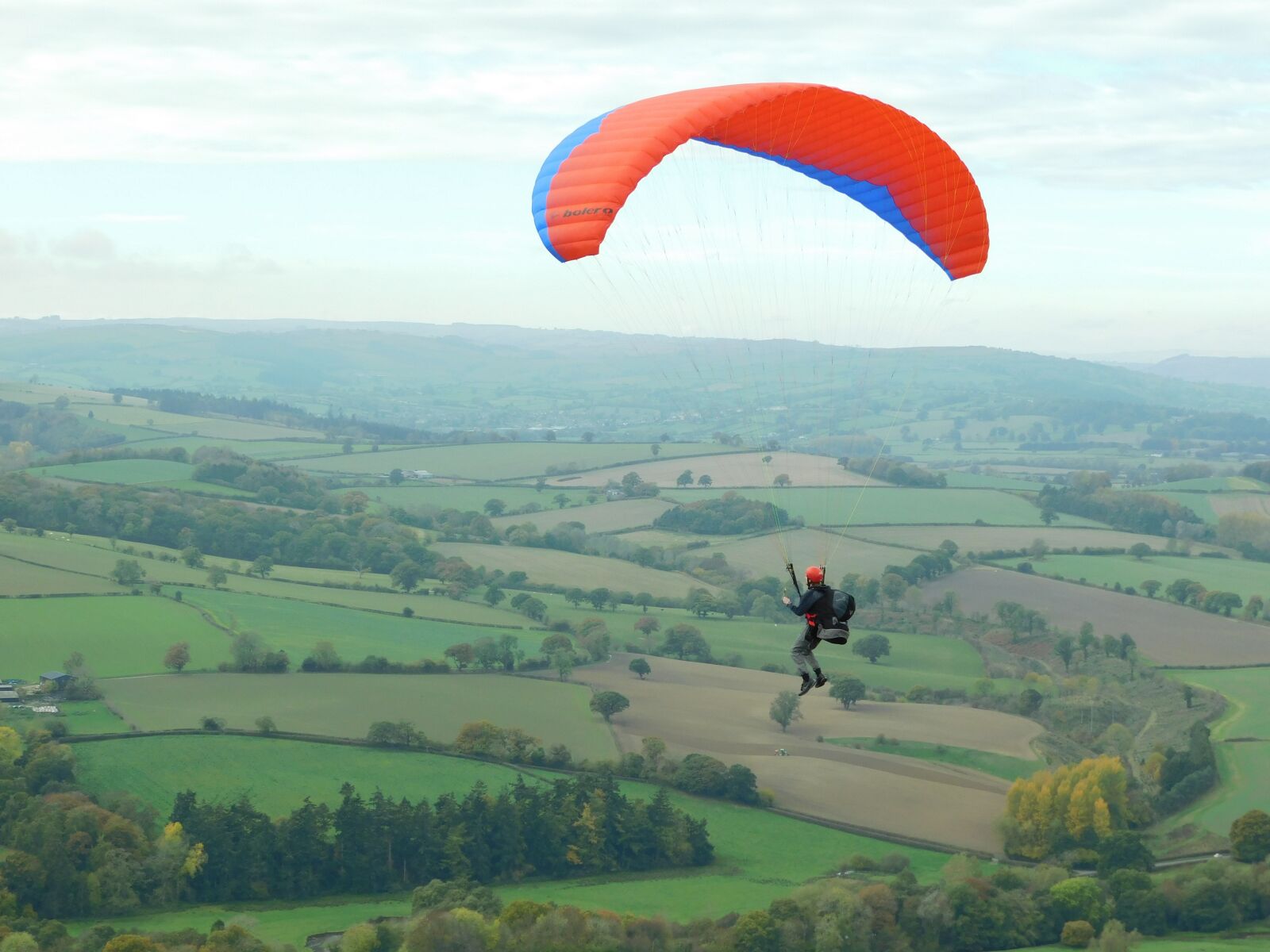 Nikon Coolpix B500 sample photo. Paraglider, uk, flying photography
