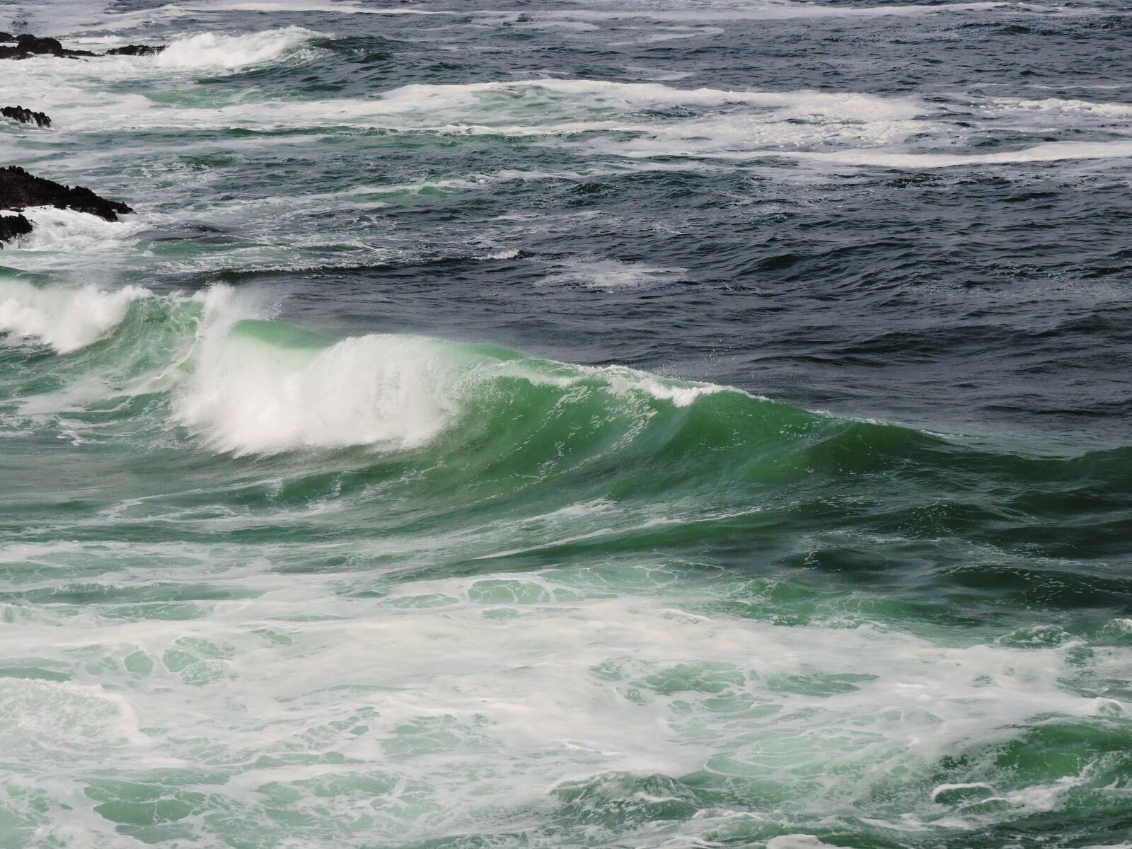 Nikon Coolpix P600 sample photo. Rocky creek viewpoint, ocean photography