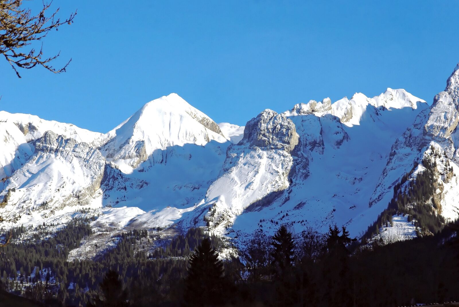 Pentax K200D sample photo. Alps, mont blanc, points photography