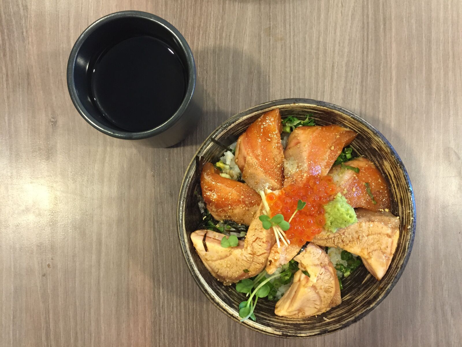 Apple iPhone 6 sample photo. Food, salmon, bowl photography