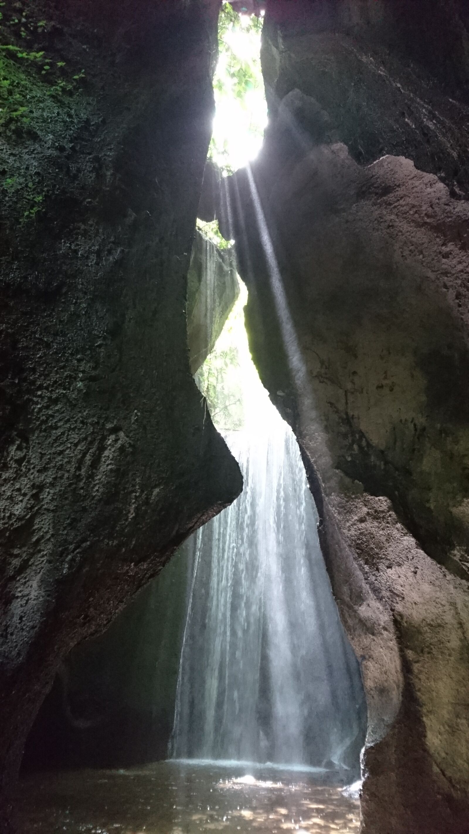 Sony Xperia Z5 sample photo. Waterfall, light, cave waterfall photography