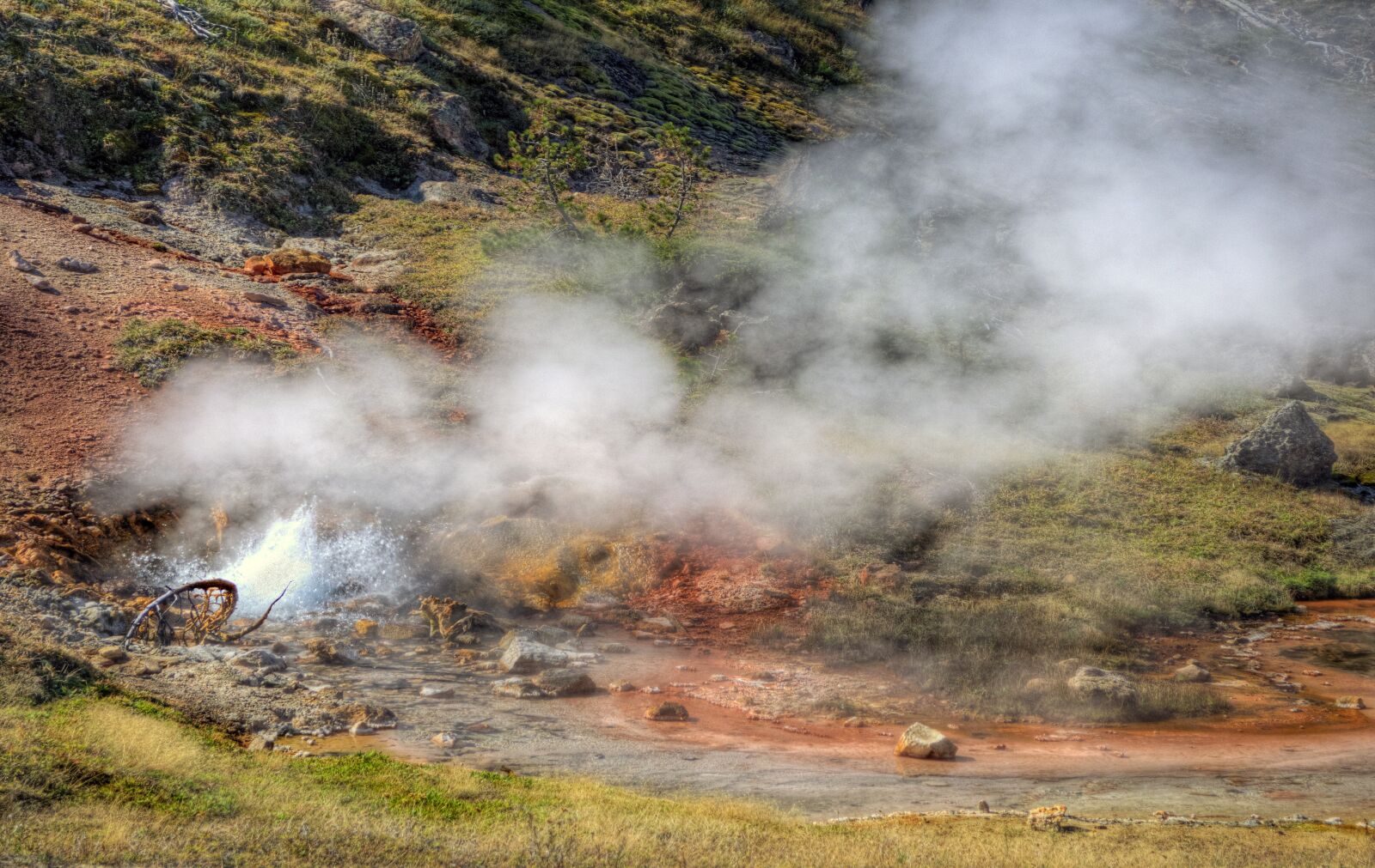 Nikon D5100 sample photo. Blood geyser, yellowstone national photography