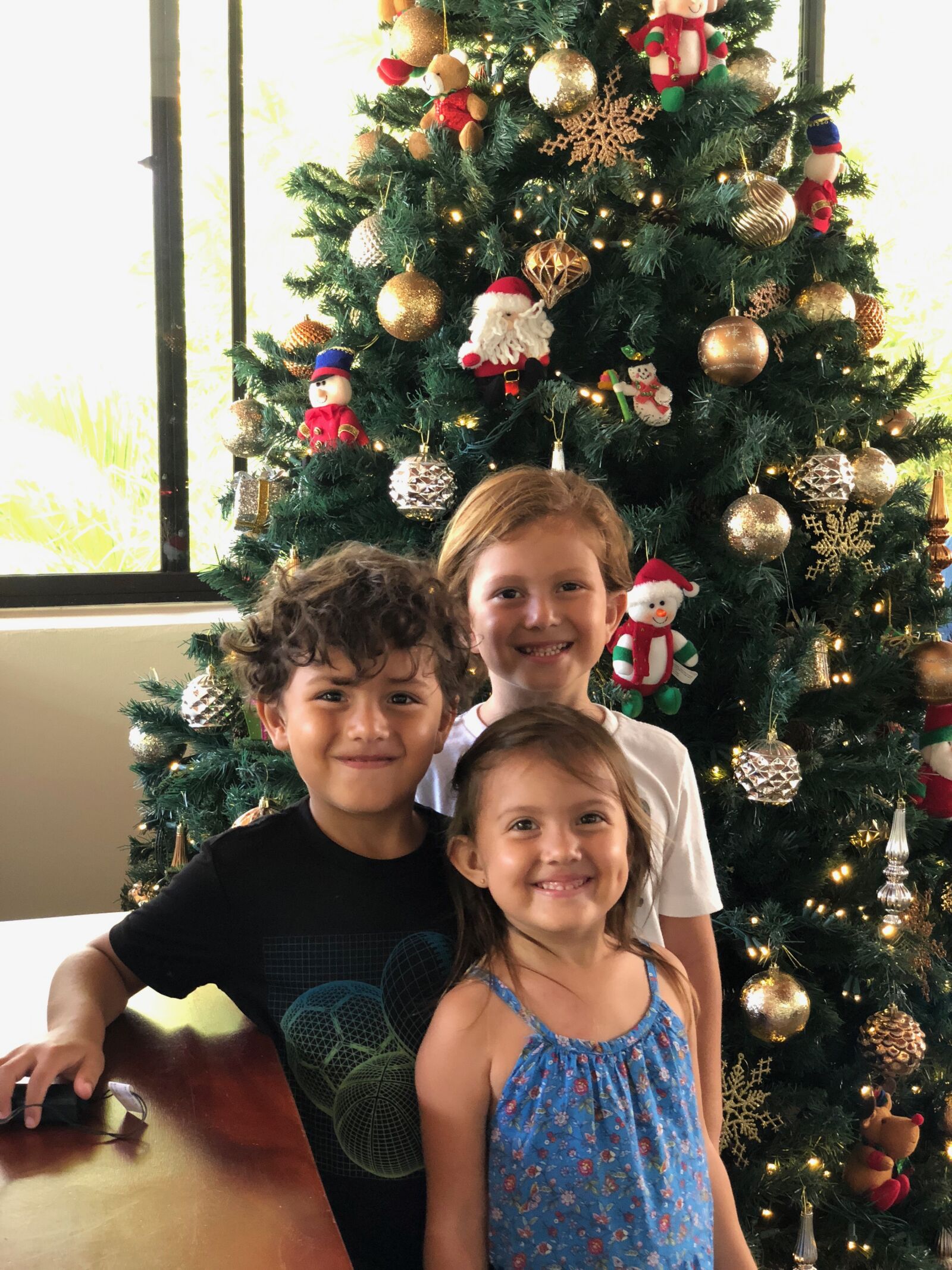 iPhone X back dual camera 6mm f/2.4 sample photo. Christmas, kids, family photography
