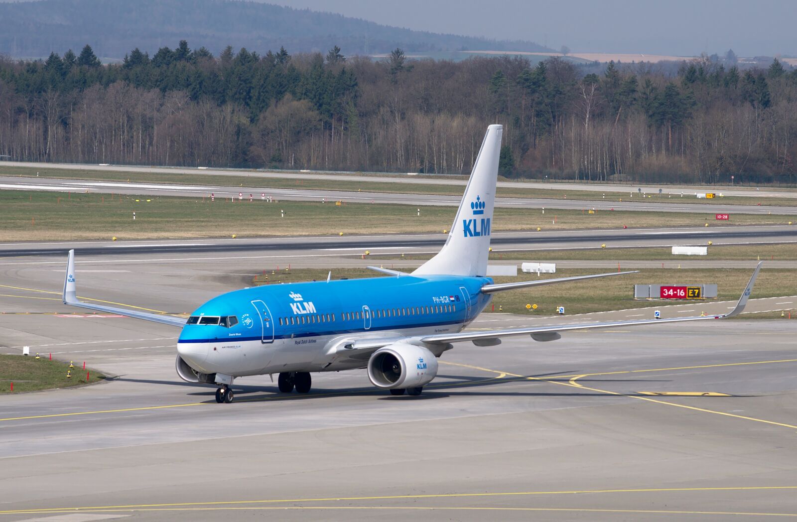 Nikon D300S sample photo. Aircraft, klm, boeing 737 photography