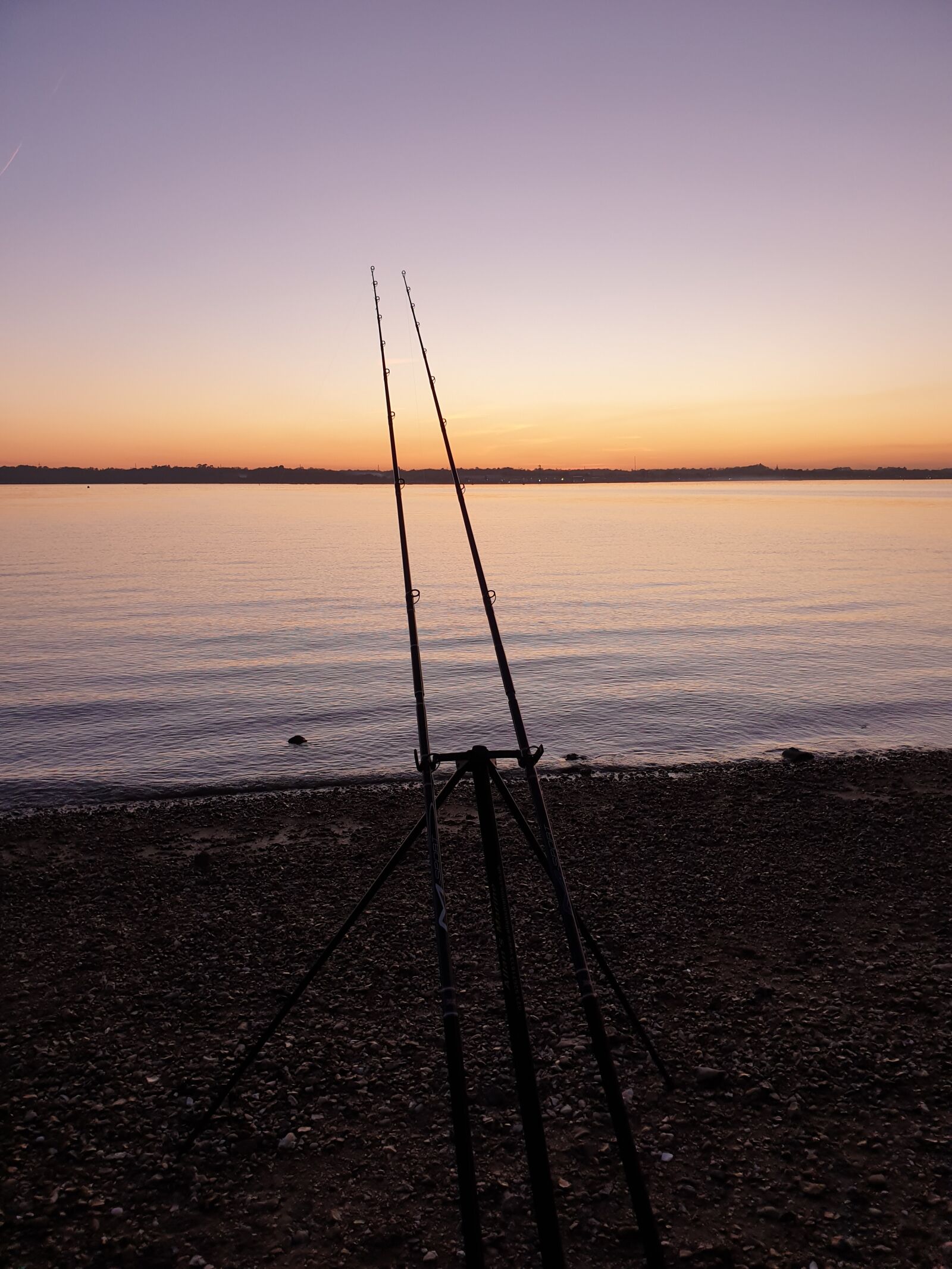 Samsung Galaxy S9 sample photo. Sunset, fishing, sea photography