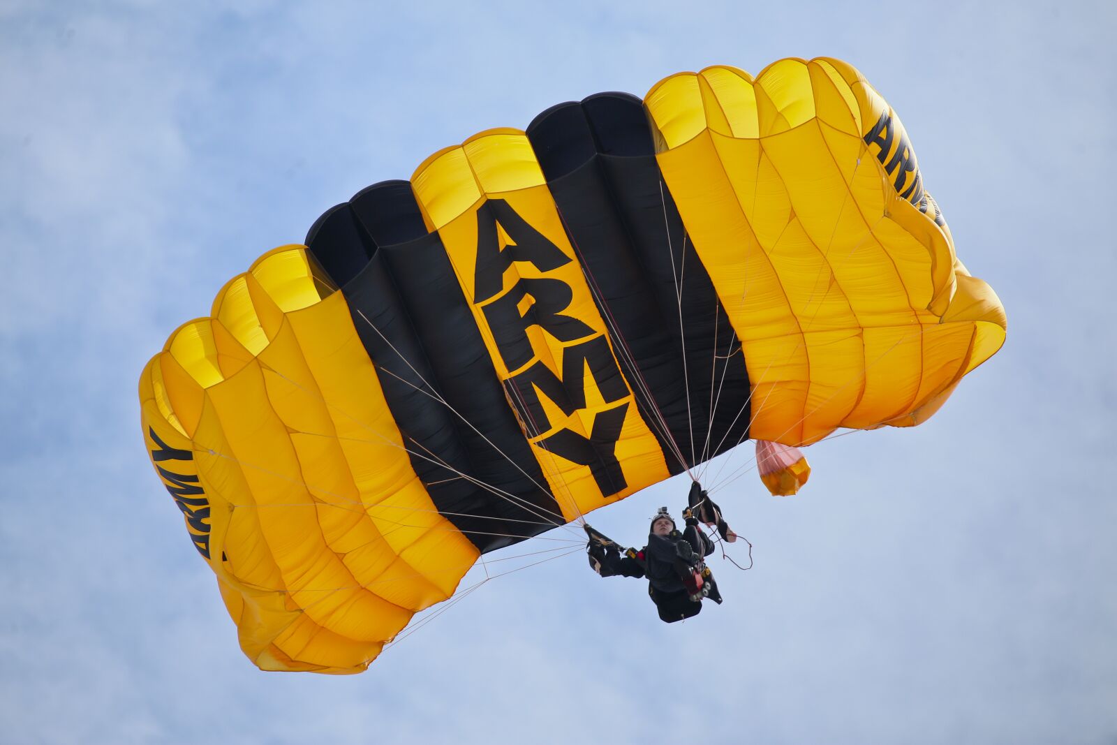 Canon EOS 6D + Canon EF 100-400mm F4.5-5.6L IS USM sample photo. United states army parachute photography