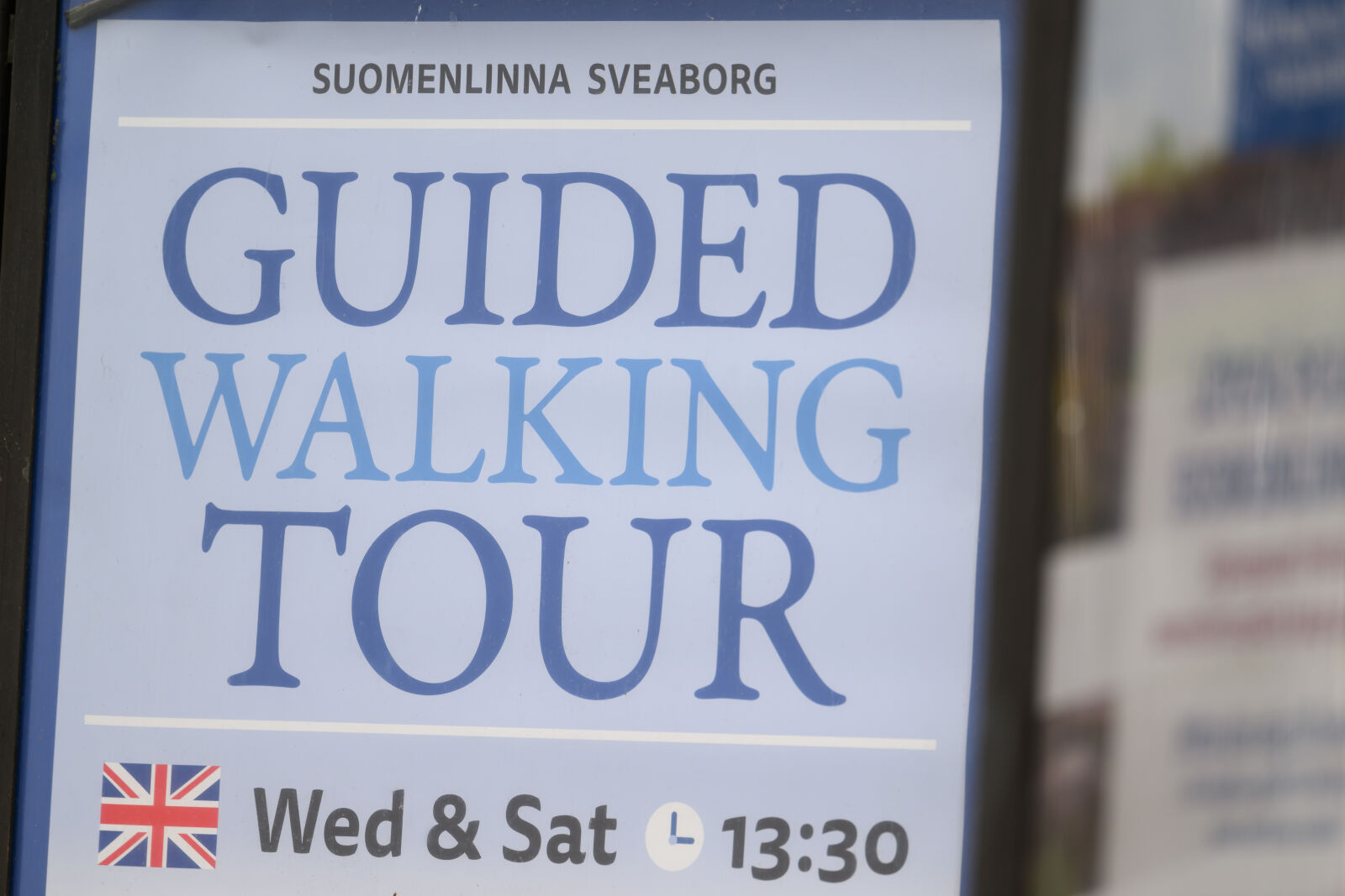 Nikon Z9 sample photo. Guided tour sign photography