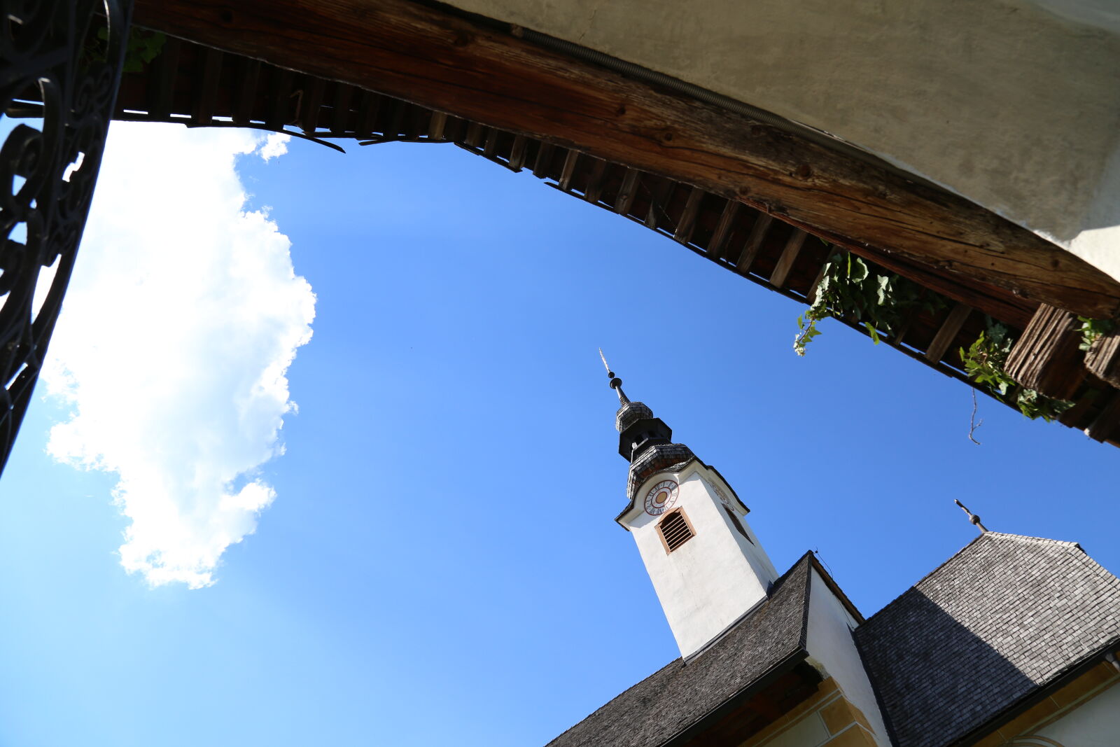Canon EF 24-105mm F4L IS USM sample photo. Blue, sky, with, tower photography