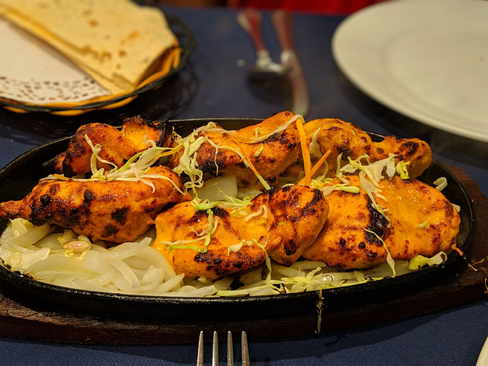 Google Pixel 3 XL sample photo. Tandoori, chicken, curry photography