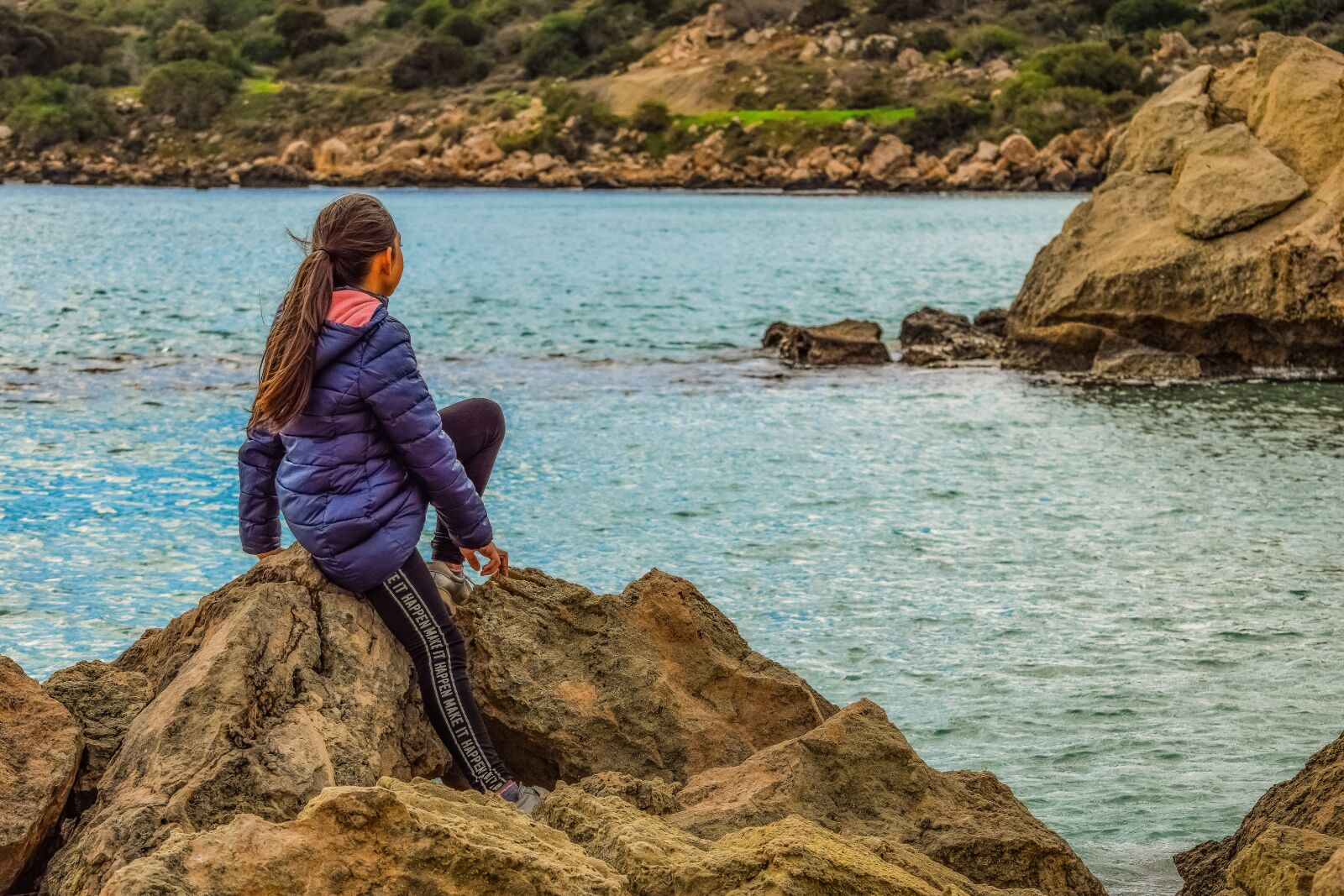 Nikon D3300 sample photo. Girl, rock, enjoying photography