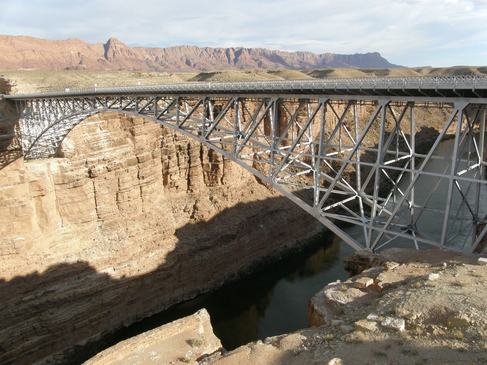 Olympus SP560UZ sample photo. Navajo bridge, marble canyon photography
