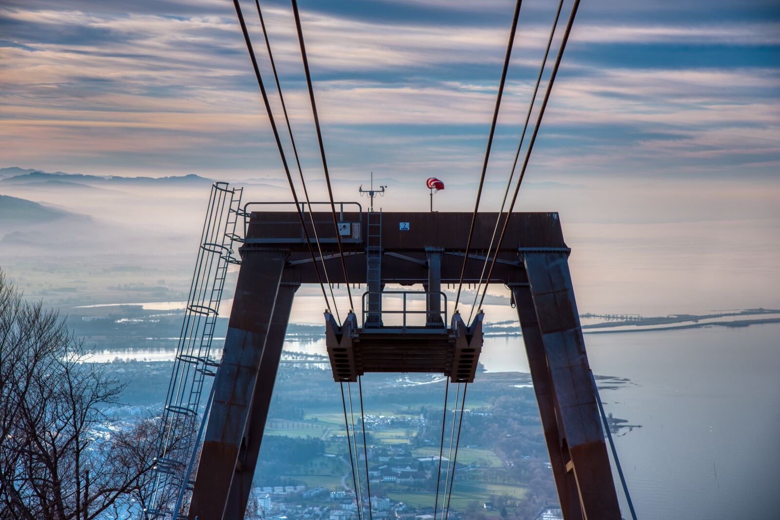 Nikon D750 sample photo. Cable car, steel cables photography