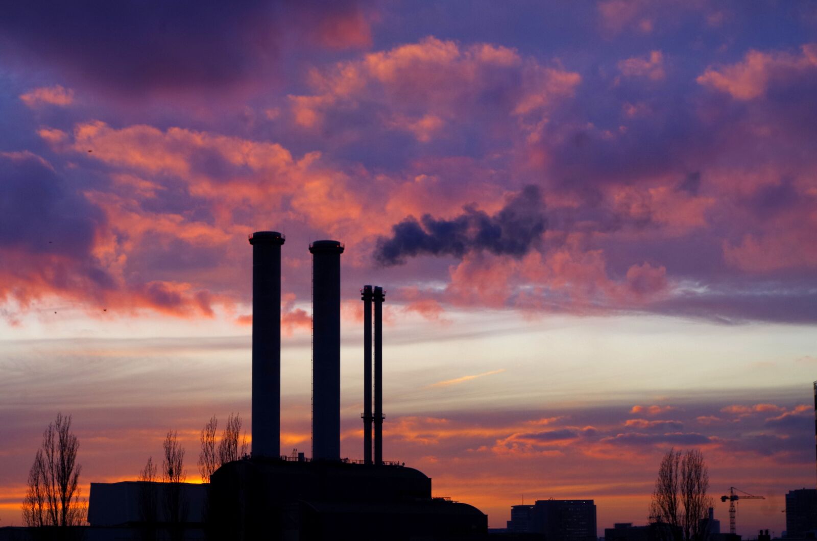 Pentax K-30 sample photo. Sky, clouds, power plant photography