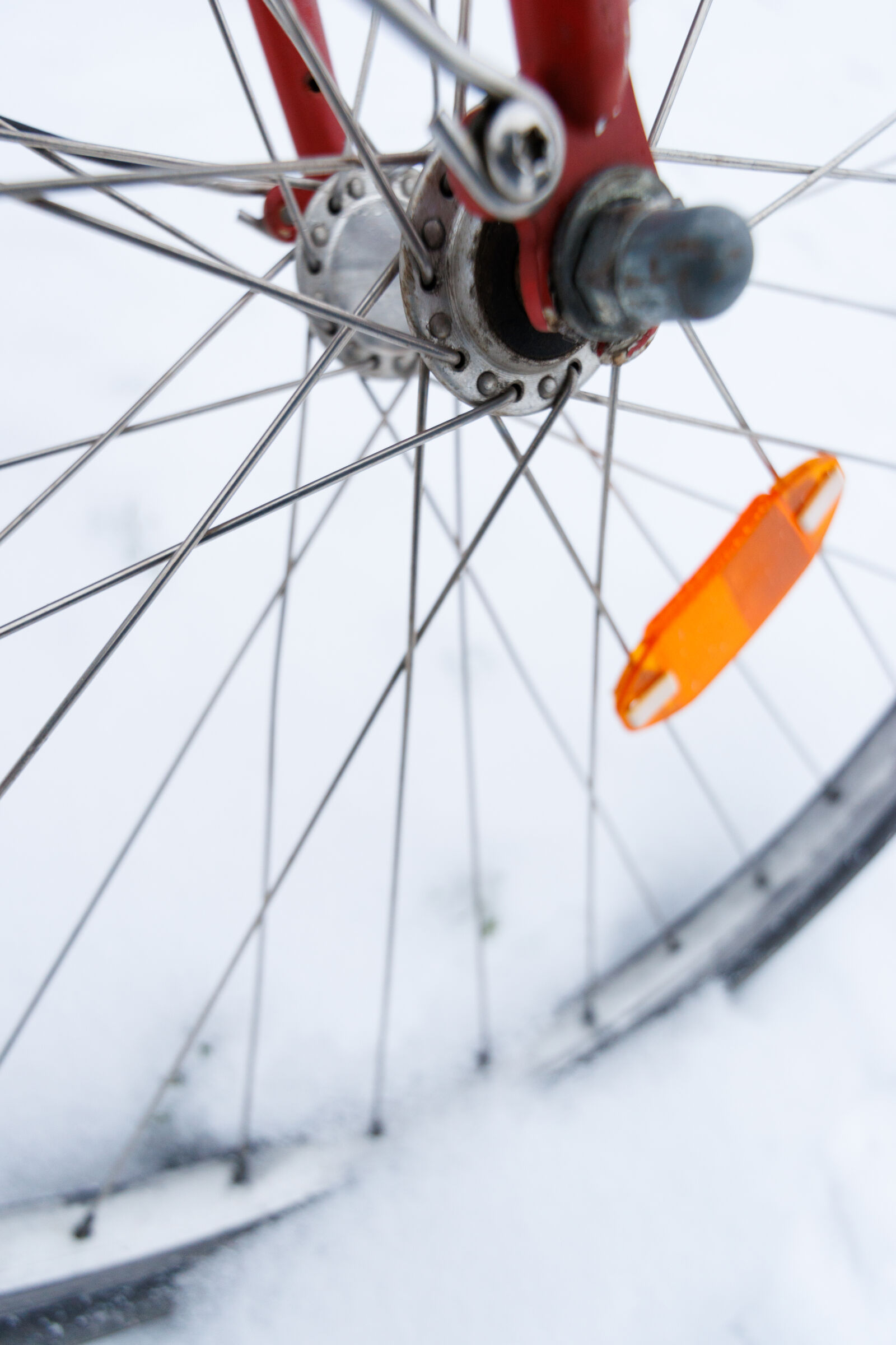 Tamron 11-20mm F2.8 Di III-A RXD sample photo. Snow parking bicycle photography