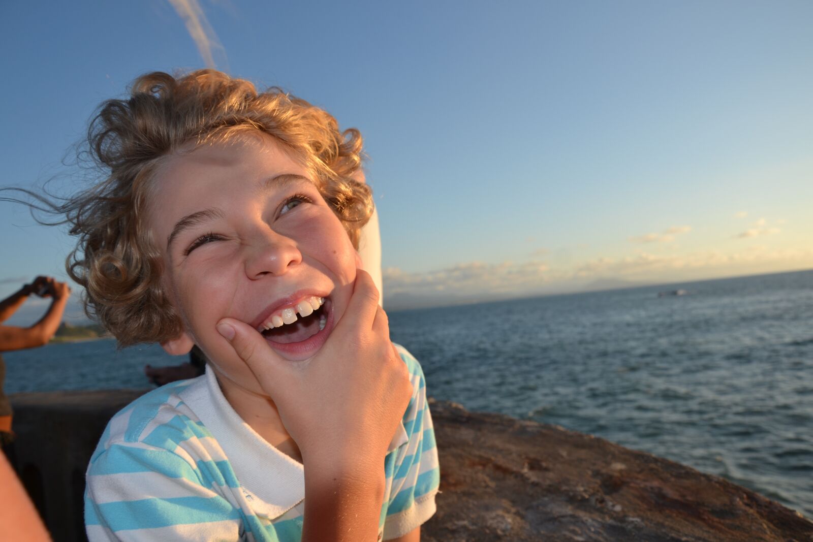 Nikon D3100 sample photo. Child, boy, laugh photography