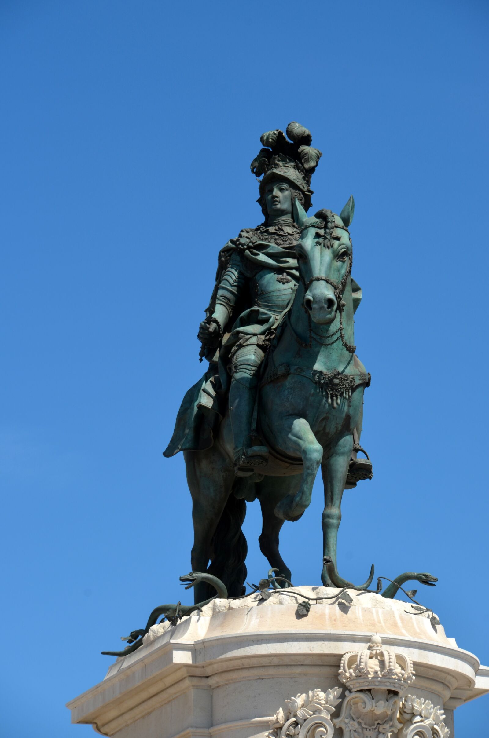 Nikon D5100 sample photo. Reiter, sculpture, lisbon photography