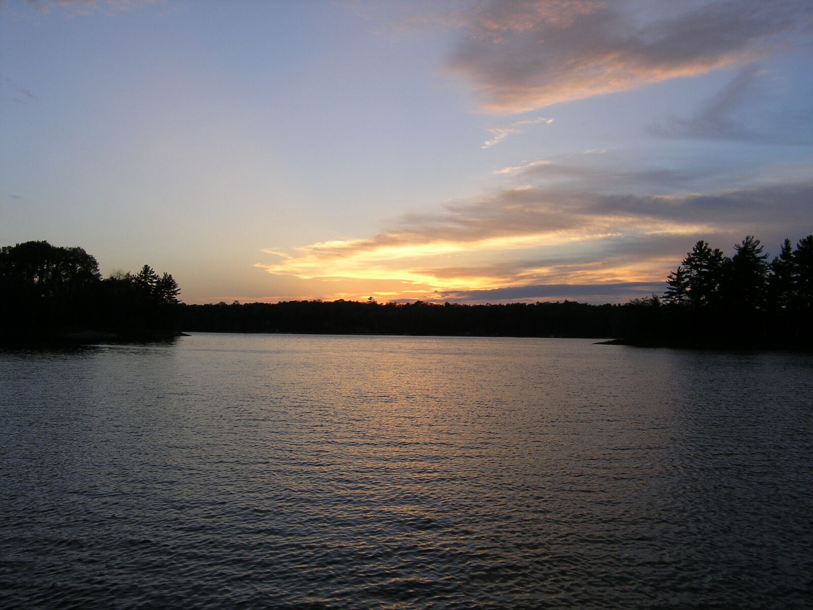 Olympus C5060WZ sample photo. Lake, sunset, water photography