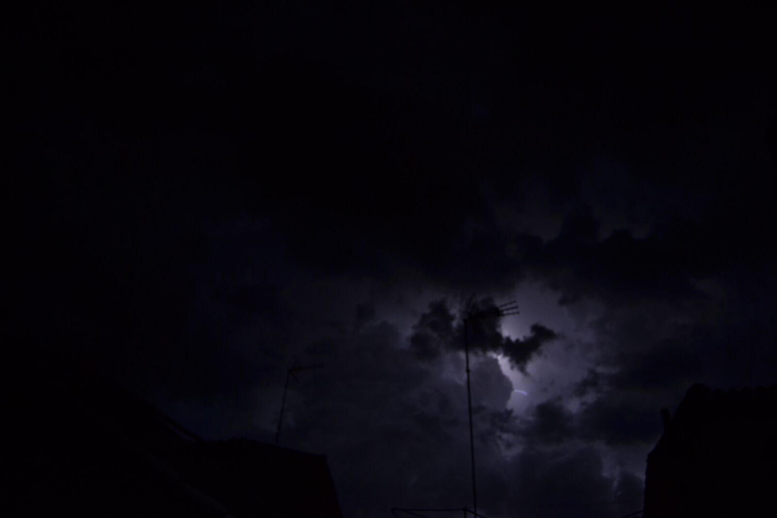 Nikon D3100 sample photo. Storm, sky, night photography