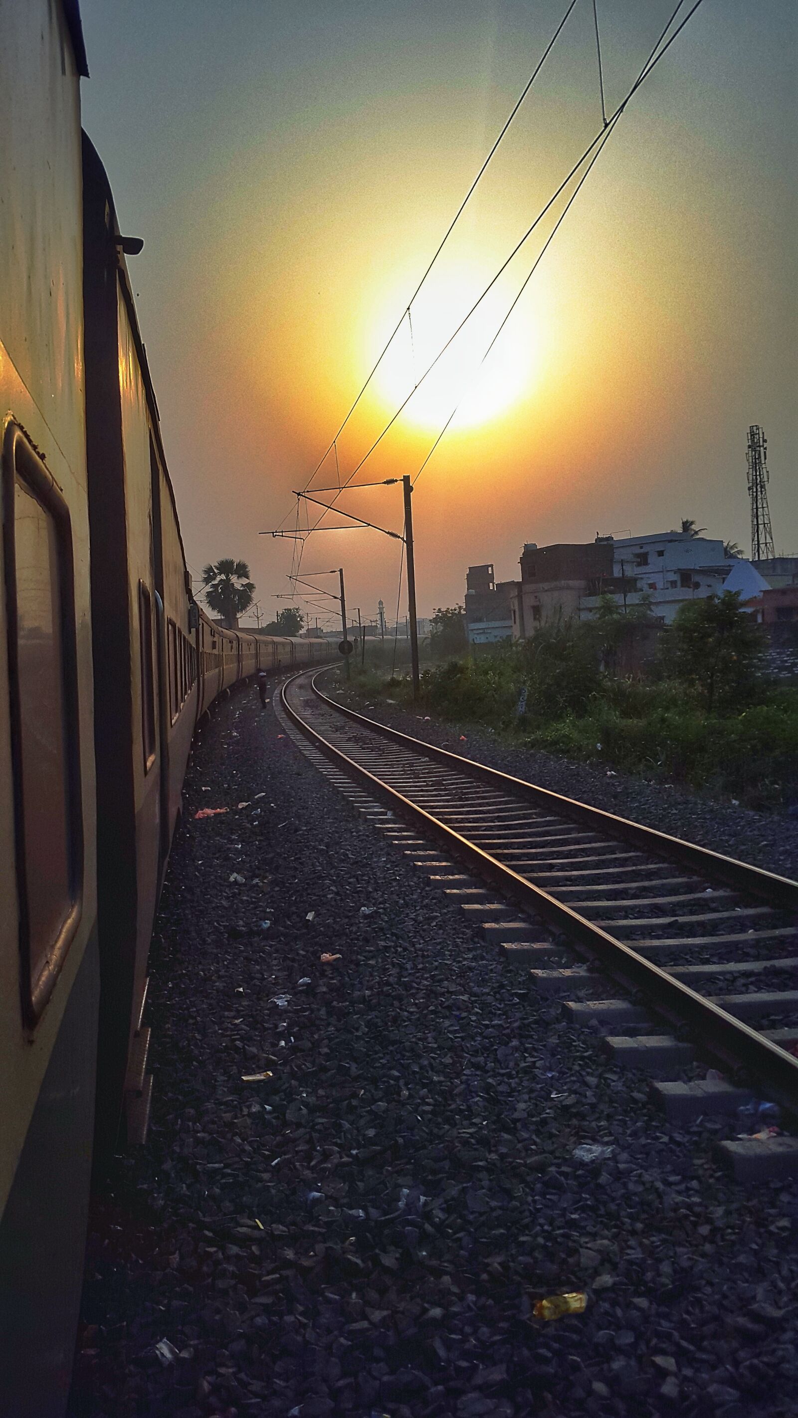 Samsung Galaxy S5 sample photo. Indian, railways, tracks, train photography