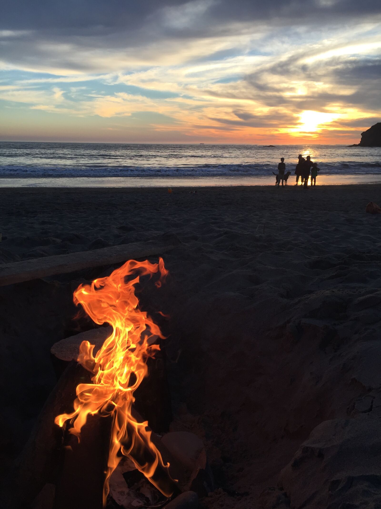 Apple iPhone 6 sample photo. Beach, bonfire, muir, beach photography