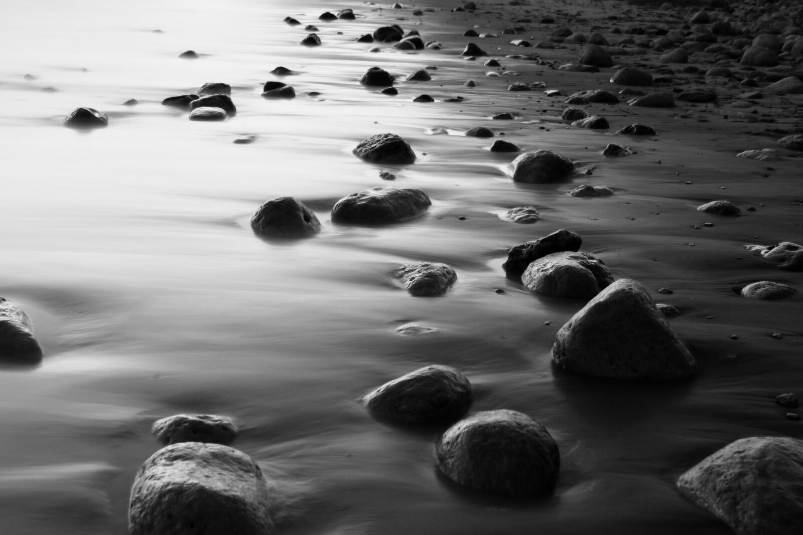Nikon D810 sample photo. Black white, beach, water photography