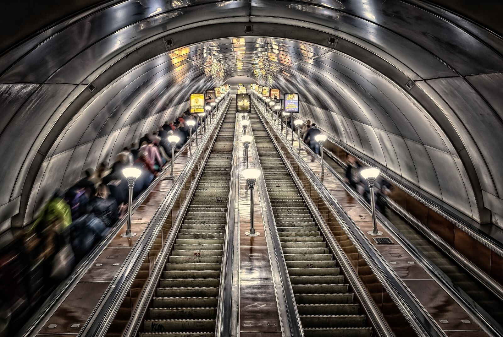 Nikon D3300 sample photo. Metro, st petersburg, tube photography