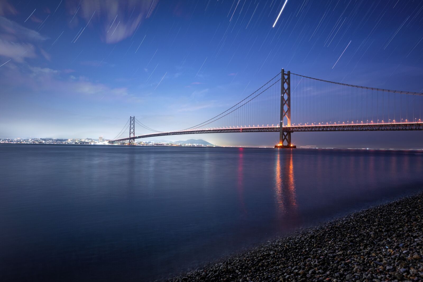 Sony a7R IV sample photo. The akashi-kaikyo bridge, bridge photography