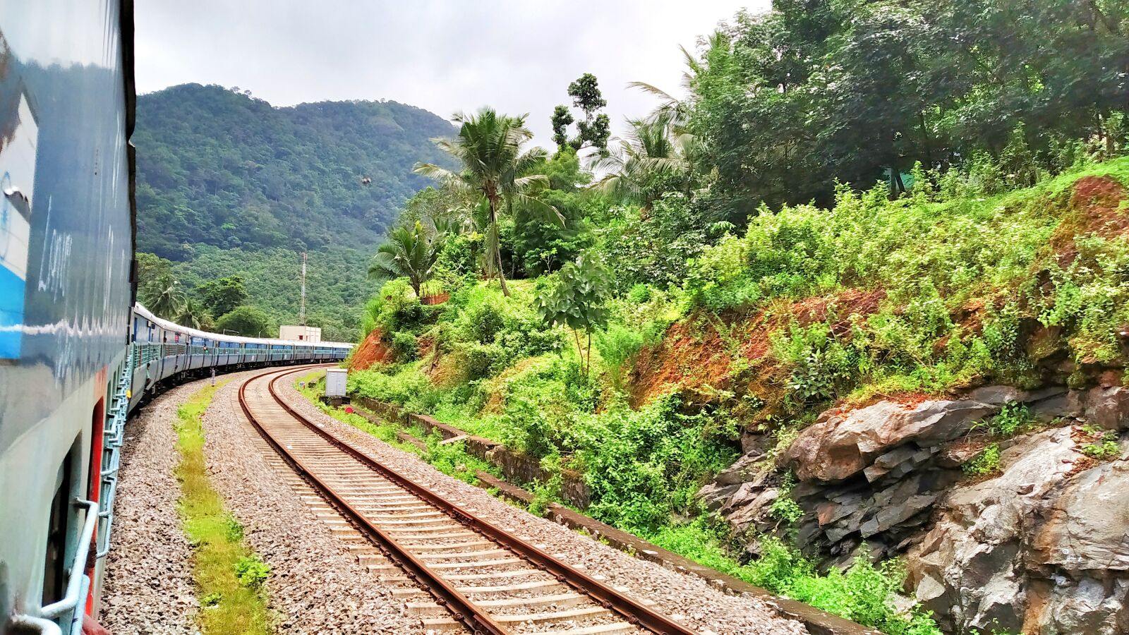 Xiaomi Redmi Note 7 sample photo. Train, railway, nature photography