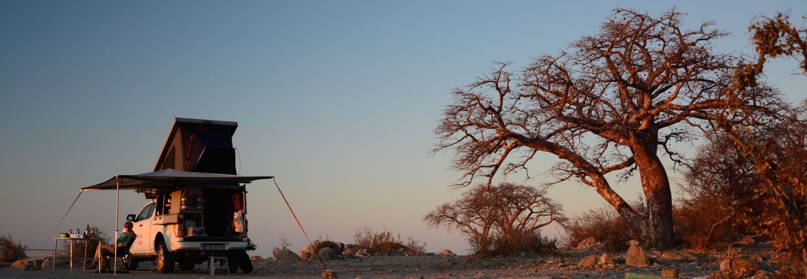 Nikon D7100 sample photo. Camping, sunset, botswana saltpan photography