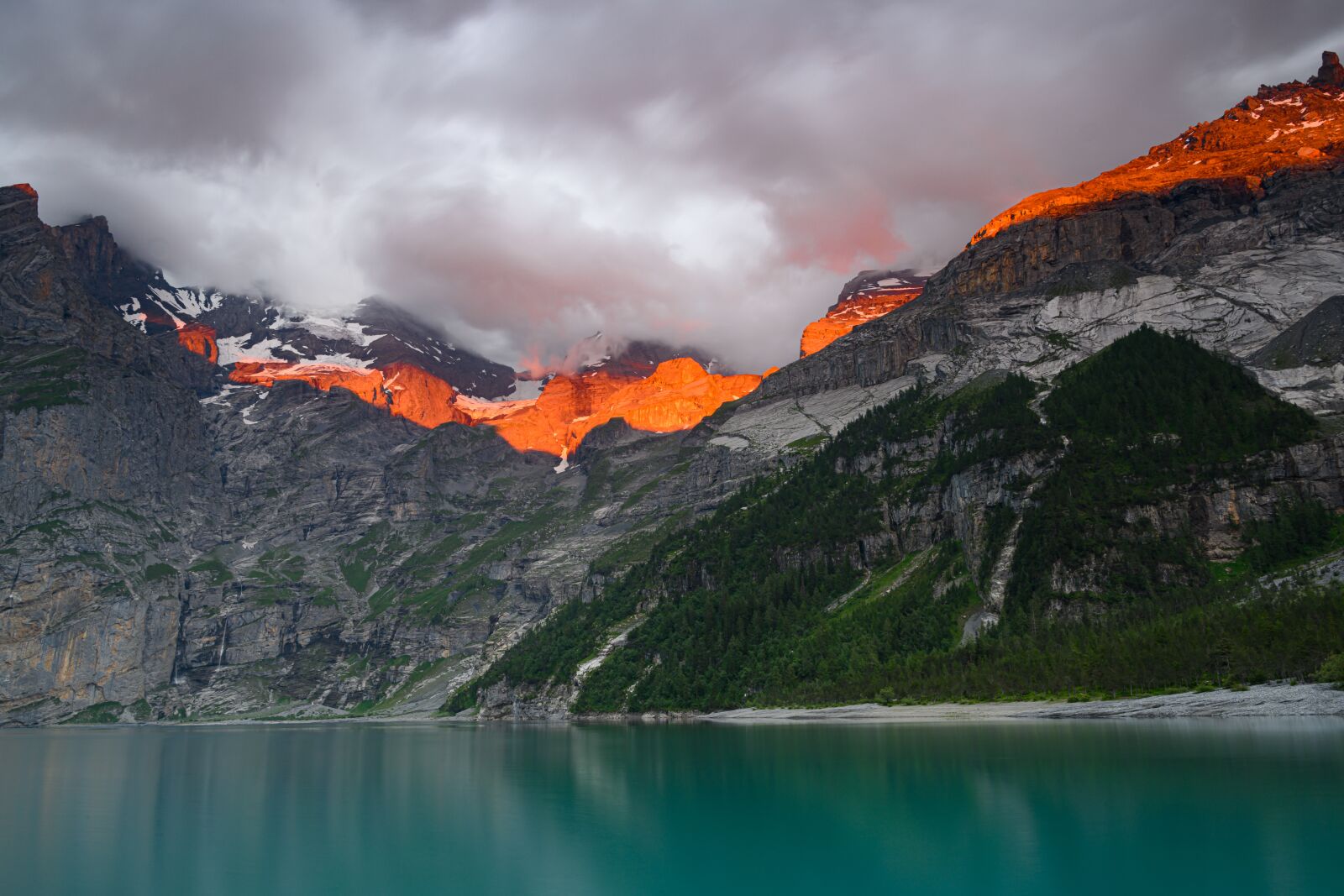 Nikon Z7 sample photo. Lake oeschinen, bergsee, switzerland photography