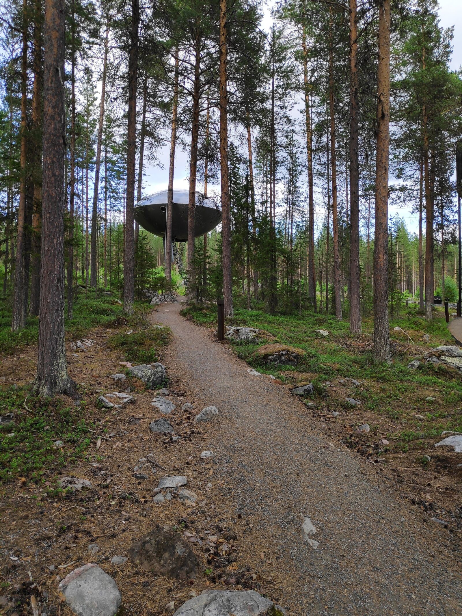 Xiaomi POCO F1 sample photo. Ufo, log cabin, sweden photography