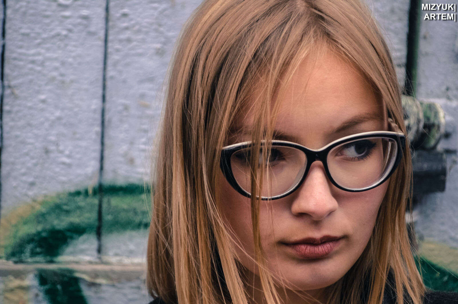Nikon D5000 sample photo. Face, girl, glasses, one photography