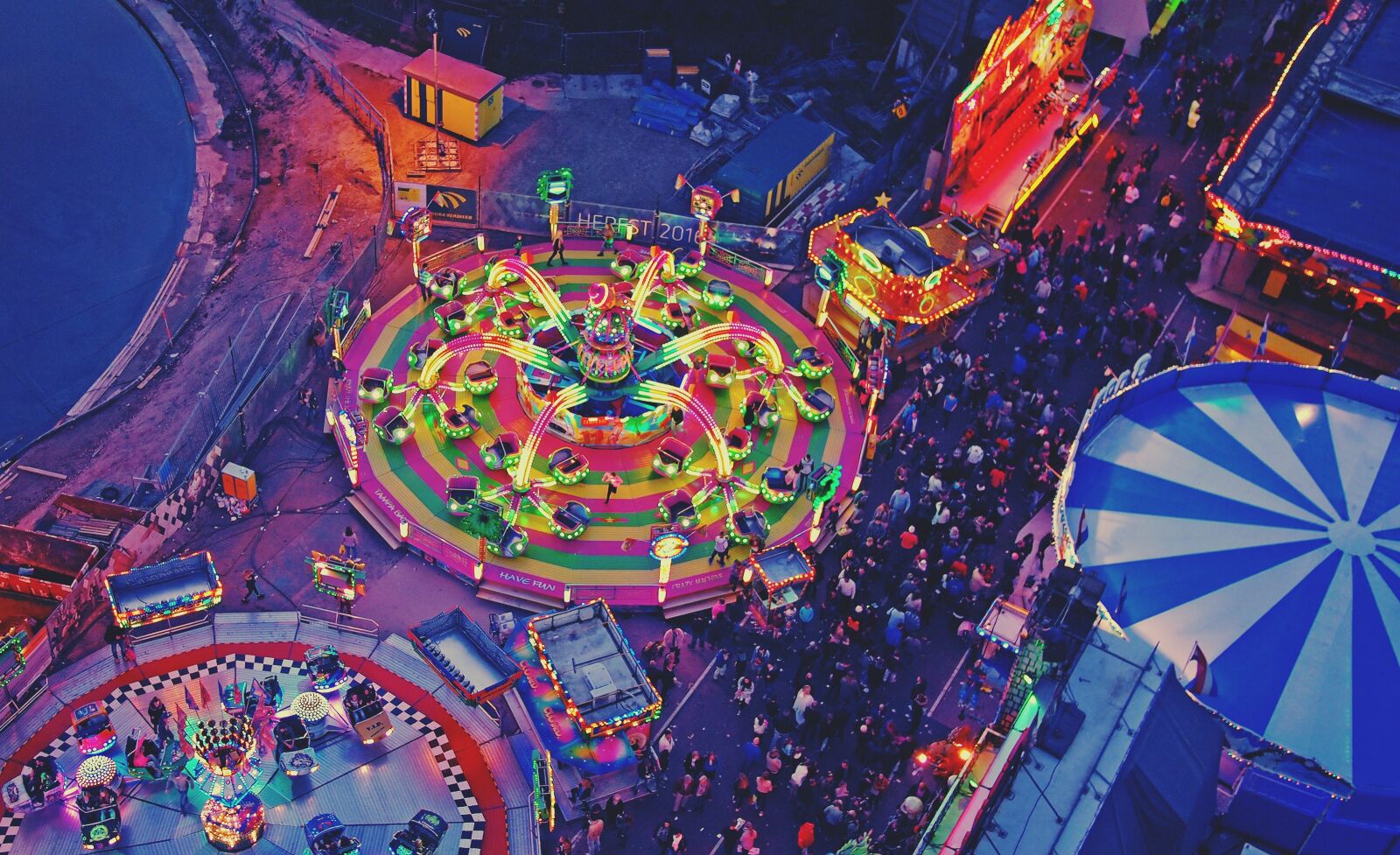 Olympus PEN E-PL1 sample photo. Festival, fun fair, lights photography
