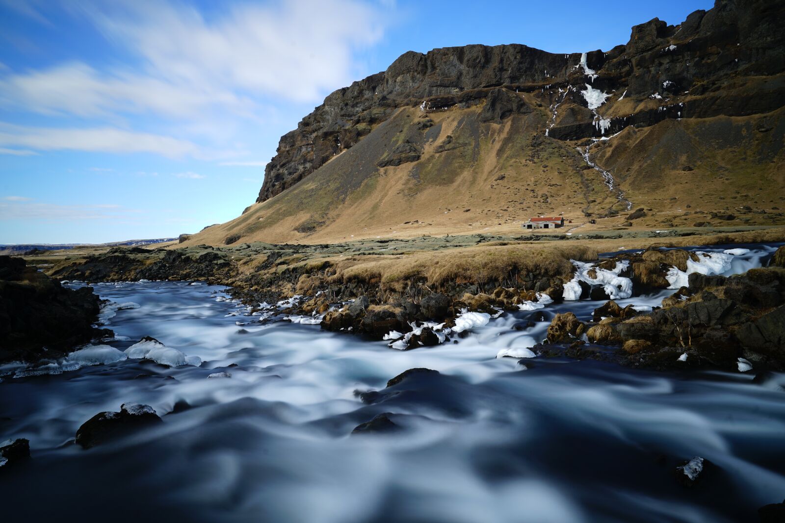 Sony a7R II + Sony Vario-Tessar T* FE 16-35mm F4 ZA OSS sample photo. Waterfall, ￼, fossálar photography