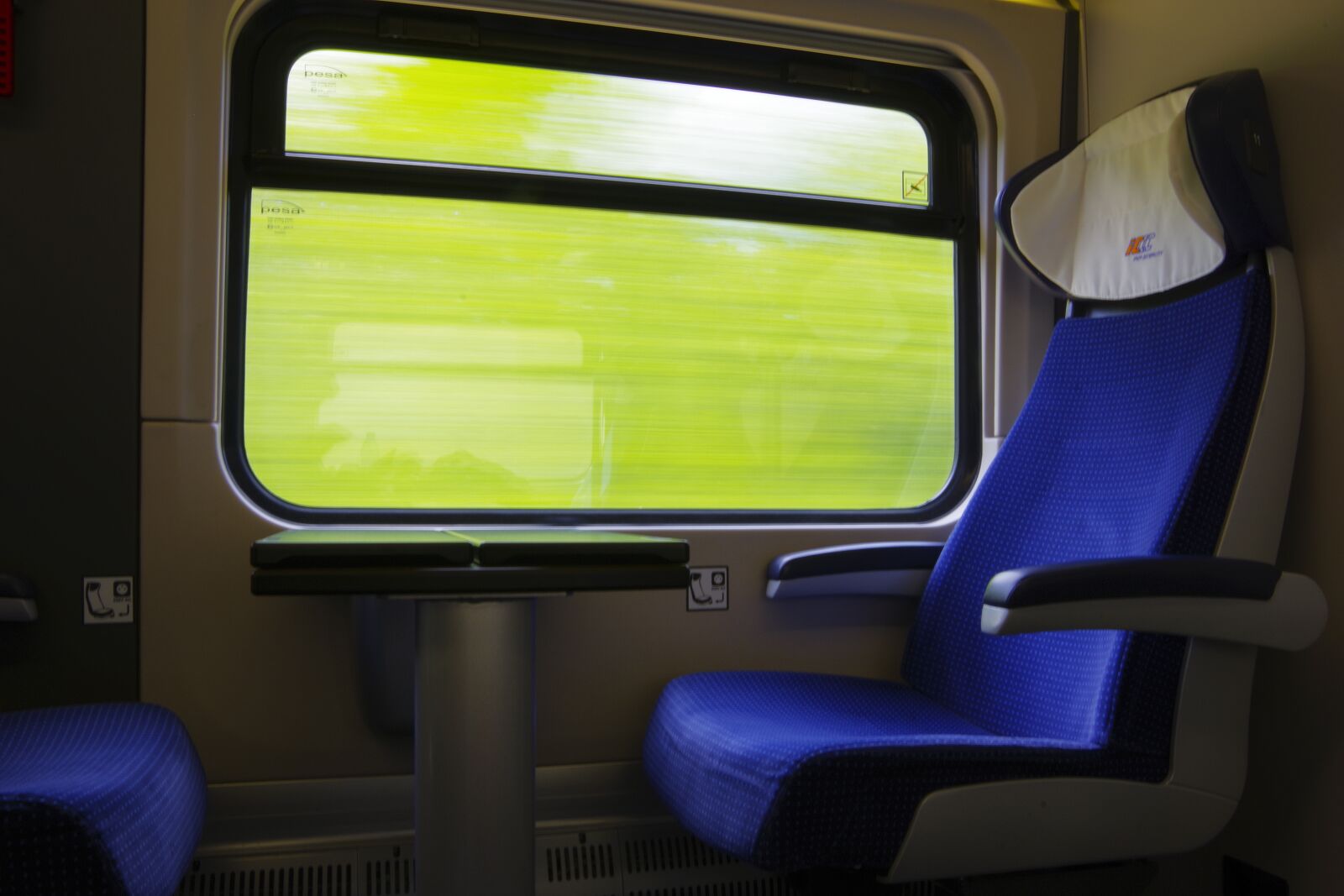 Pentax K-70 sample photo. Train, travel, train compartment photography